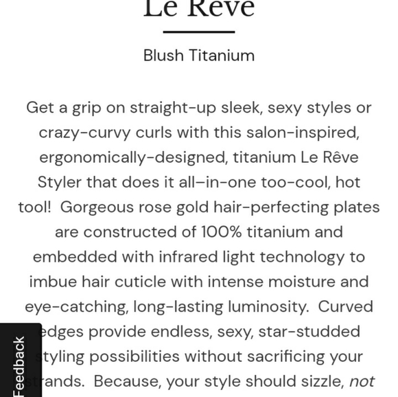 L'ange Le Reve straightner